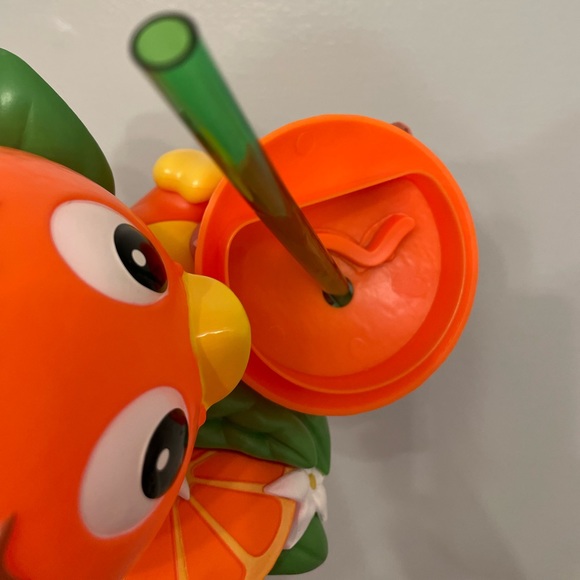 Disney World Epcot Orange Bird Sipper Cup with Straw Flower Garden Festival - Picture 2 of 4